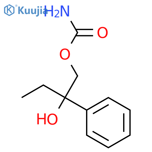 1,2-Butanediol,2-phenyl-, 1-carbamate structure
