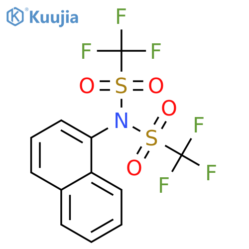 Methanesulfonamide,1,1,1-trifluoro-N-1-naphthalenyl-N-[(trifluoromethyl)sulfonyl]- structure