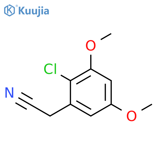 2-Chloro-3,5-dimethoxybenzeneacetonitrile structure
