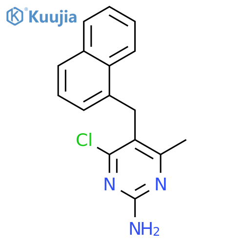 4-Chloro-6-methyl-5-naphthalen-1-ylmethyl-pyrimidin-2-ylamine structure