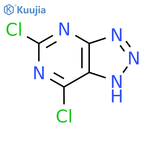 5,7-dichloro-3H-1,2,3triazolo4,5-dpyrimidine structure