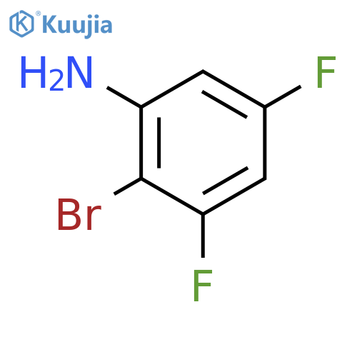 2-Bromo-3,5-difluoroaniline structure