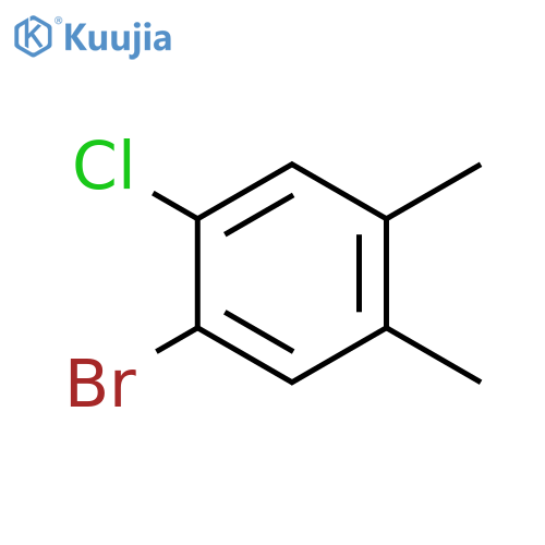 1-bromo-2-chloro-4,5-dimethylbenzene structure