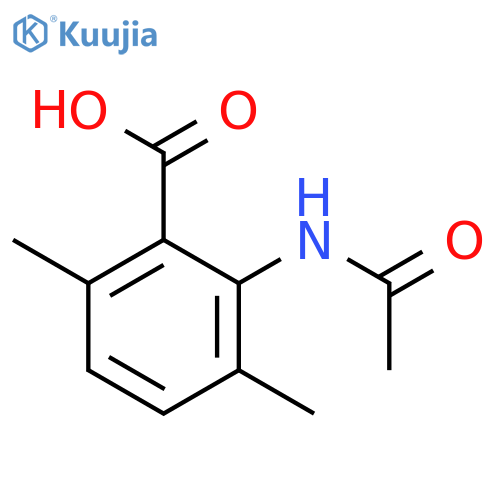2-acetamido-3,6-dimethylbenzoic acid structure