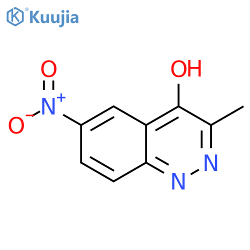 3-Methyl-6-nitro-4-cinnolinol structure