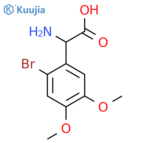 AMINO(2-BROMO-4,5-DIMETHOXYPHENYL)ACETIC ACID structure