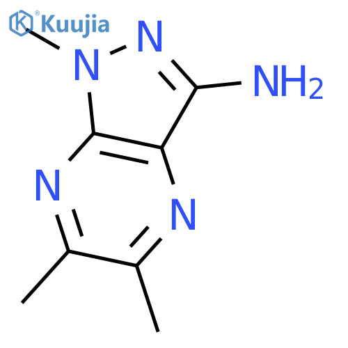 1H-Pyrazolo[3,4-b]pyrazin-3-amine,1,5,6-trimethyl-(9CI) structure