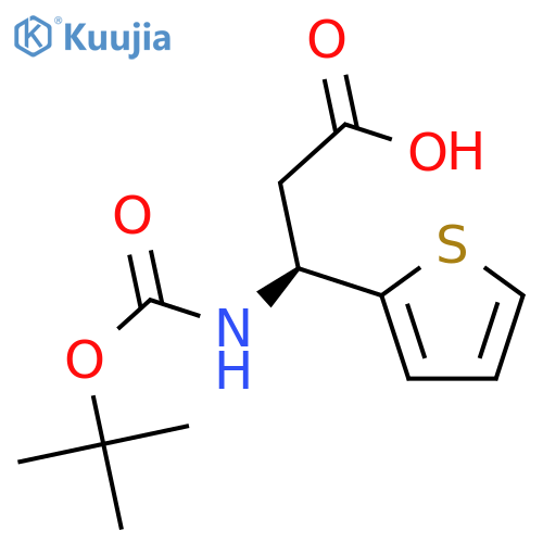 Boc-(S)-3-Amino-3-(2-Thienyl)-Propionic Acid structure