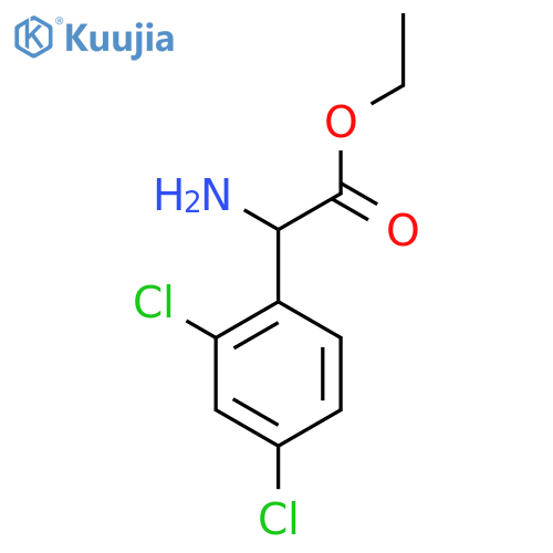 Ethyl 2-amino-2-(2,4-dichlorophenyl)acetate structure