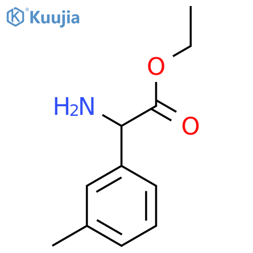 Ethyl 2-amino-2-(3-methylphenyl)acetate structure