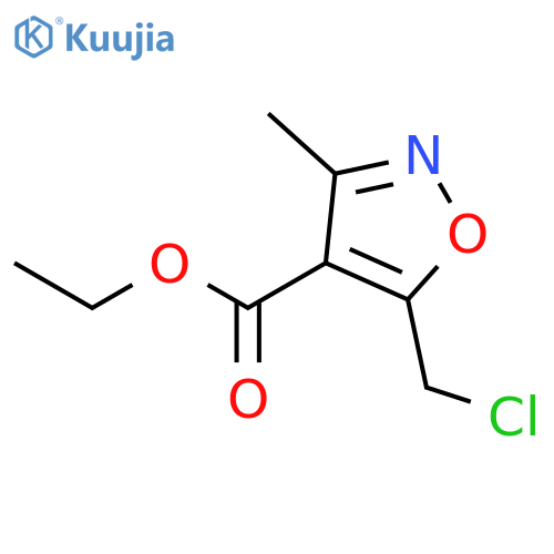 5-Chloromethyl-3-methyl-isoxazole-4-carboxylic acid ethyl ester structure