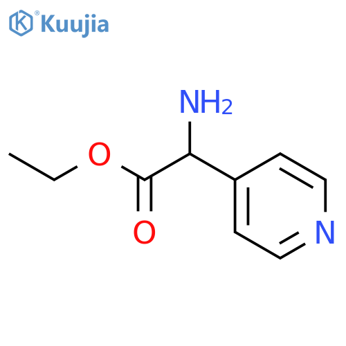 ethyl 2-amino-2-(pyridin-4-yl)acetate structure