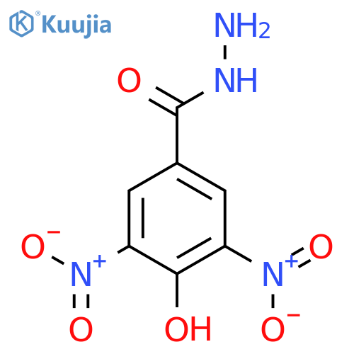 Benzoic acid, 4-hydroxy-3,5-dinitro-, hydrazide structure