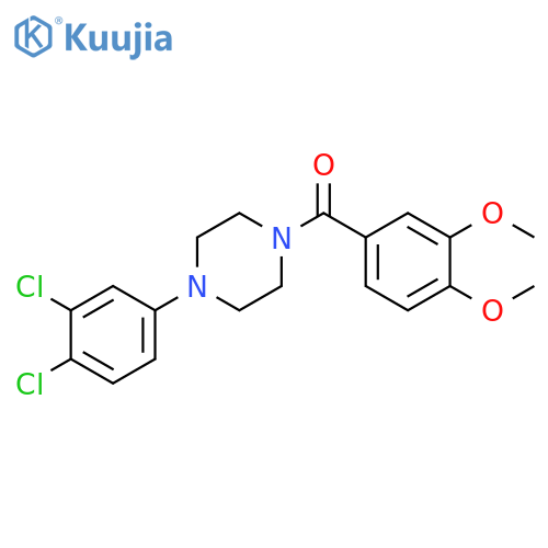 1-(3,4-dichlorophenyl)-4-(3,4-dimethoxybenzoyl)piperazine structure
