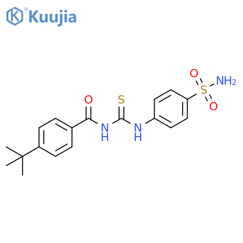 1-(4-tert-butylbenzoyl)-3-(4-sulfamoylphenyl)thiourea structure