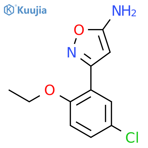 3-(5-Chloro-2-ethoxyphenyl)-1,2-oxazol-5-amine structure