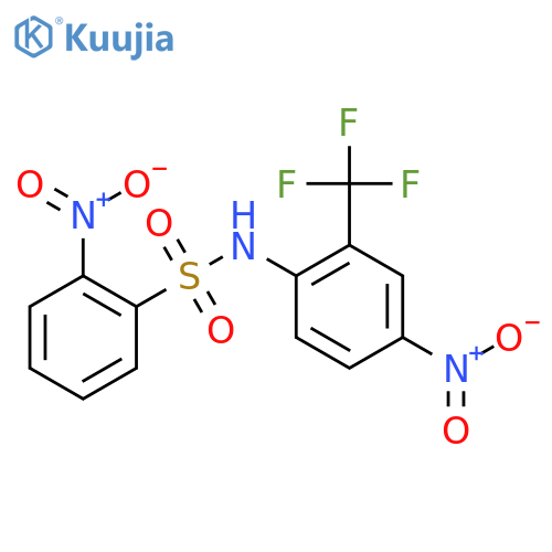 Benzenesulfonamide, 2-nitro-N-[4-nitro-2-(trifluoromethyl)phenyl]- structure