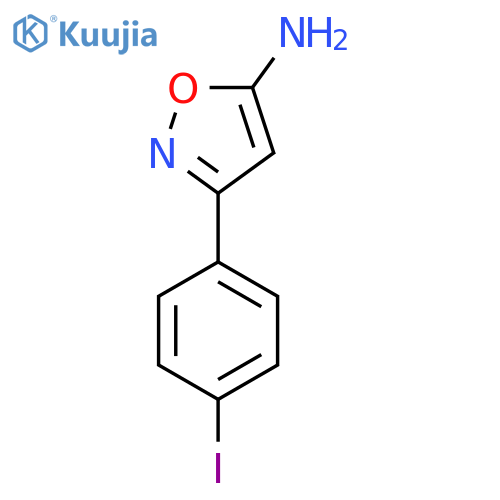 3-(4-iodophenyl)-1,2-oxazol-5-amine structure