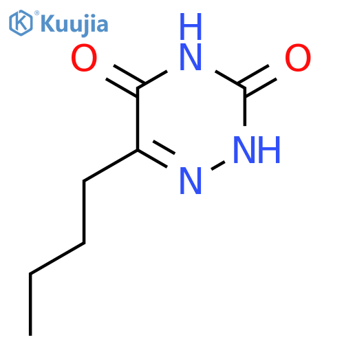 1,2,4-Triazine-3,5(2H,4H)-dione, 6-butyl- structure
