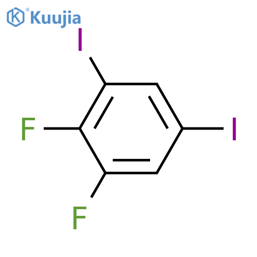Benzene, 1,2-difluoro-3,5-diiodo- structure
