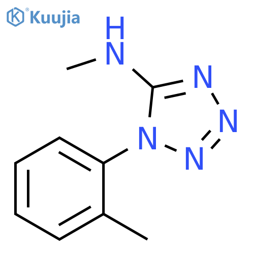 N-methyl-1-(2-methylphenyl)-1H-1,2,3,4-tetrazol-5-amine structure