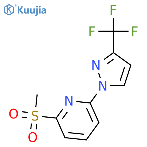 Pyridine, 2-(methylsulfonyl)-6-[3-(trifluoromethyl)-1H-pyrazol-1-yl]- structure