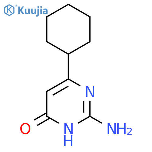 2-Amino-6-cyclohexylpyrimidin-4-OL structure