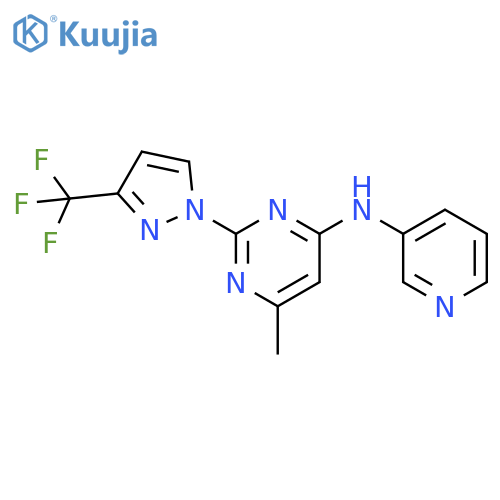 4-Pyrimidinamine,6-methyl-N-3-pyridinyl-2-[3-(trifluoromethyl)-1H-pyrazol-1-yl]- structure
