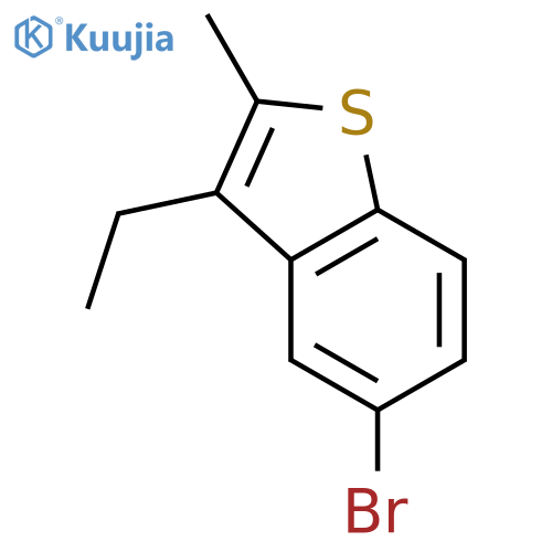 Benzo[b]thiophene,5-bromo-3-ethyl-2-methyl- structure