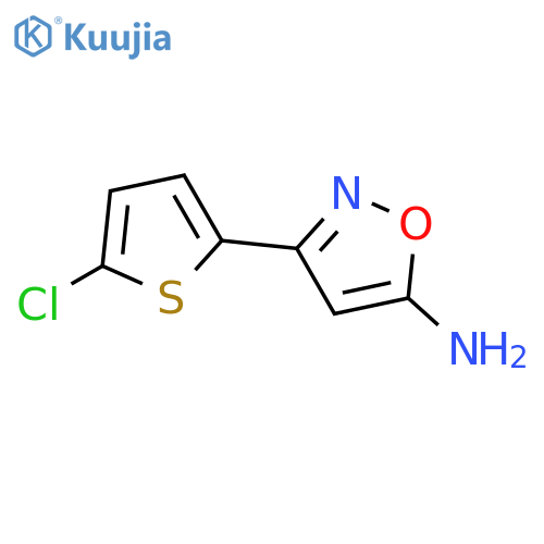 3-(5-Chlorothiophen-2-yl)isoxazol-5-amine structure