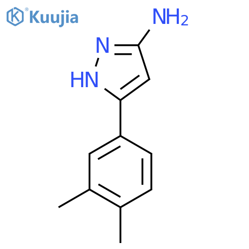 5-(3,4-Dimethyl-phenyl)-2H-pyrazol-3-ylamine structure