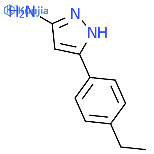 3-(4-ethylphenyl)-1H-pyrazol-5-amine structure