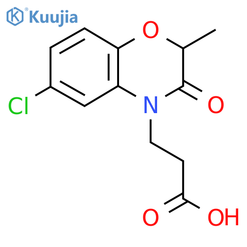 3-(6-Chloro-2,3-dihydro-2-methyl-3-oxobenzob1,4oxazin-4-yl)propanoic acid structure