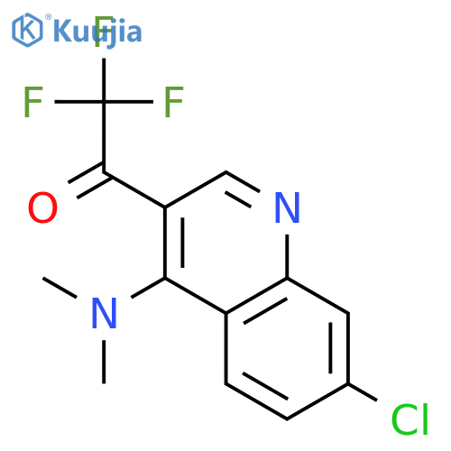 ETHANONE, 1-[7-CHLORO-4-(DIMETHYLAMINO)-3-QUINOLINYL]-2,2,2-TRIFLUORO- structure