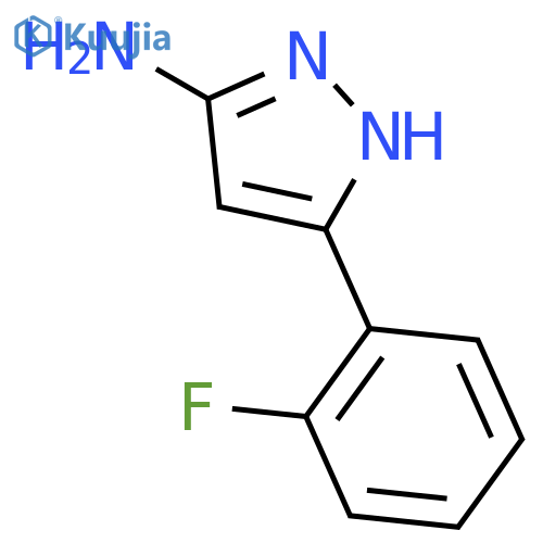 5-(2-fluorophenyl)-1H-pyrazol-3-amine structure