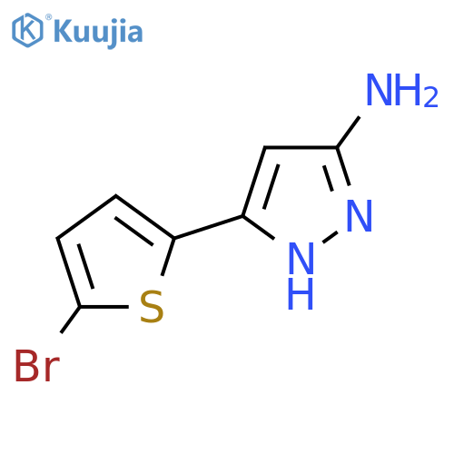 3-(5-Bromothiophen-2-yl)-1H-pyrazol-5-amine structure