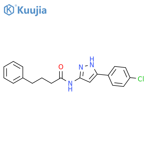 Benzenebutanamide, N-[5-(4-chlorophenyl)-1H-pyrazol-3-yl]- structure