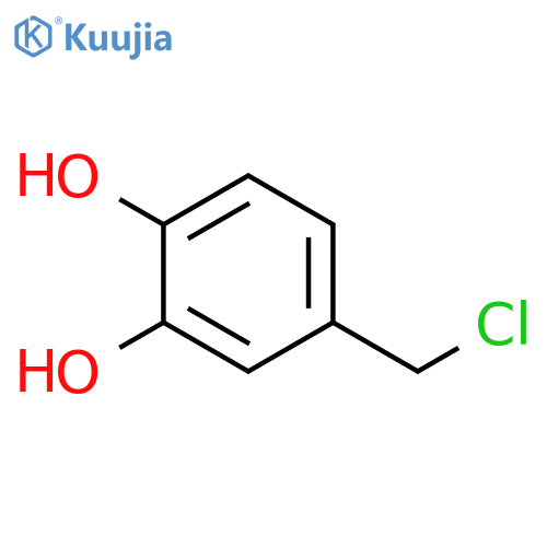 4-(chloromethyl)benzene-1,2-diol structure