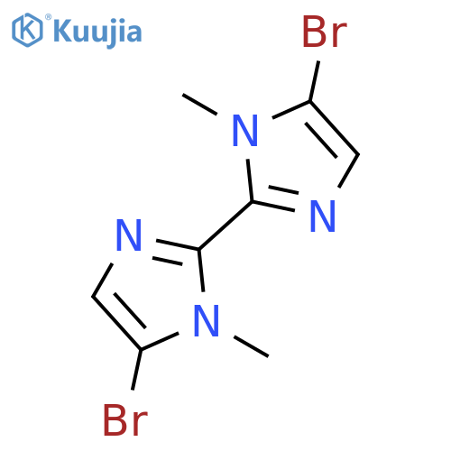 2,2'-Bi-1H-imidazole, 5,5'-dibromo-1,1'-dimethyl- structure