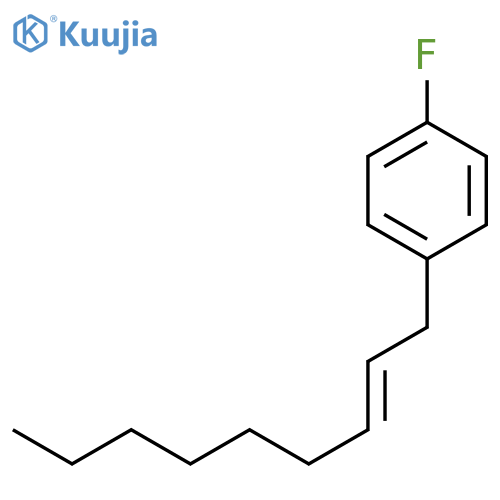 BENZENE, 1-FLUORO-4-(2E)-2-NONENYL- structure
