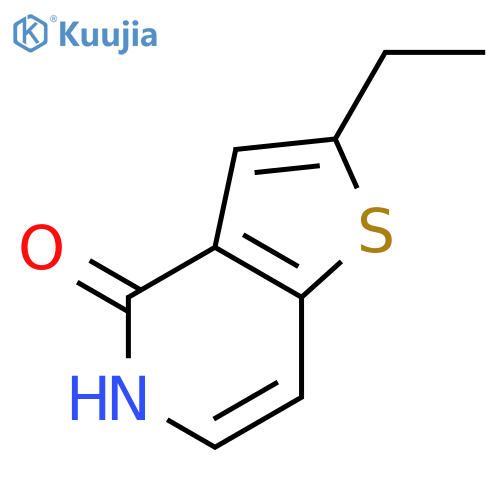 2-ethyl-4H,5H-thieno3,2-cpyridin-4-one structure