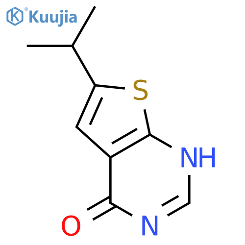 Thieno[2,3-d]pyrimidin-4(1H)-one, 6-(1-methylethyl)- structure