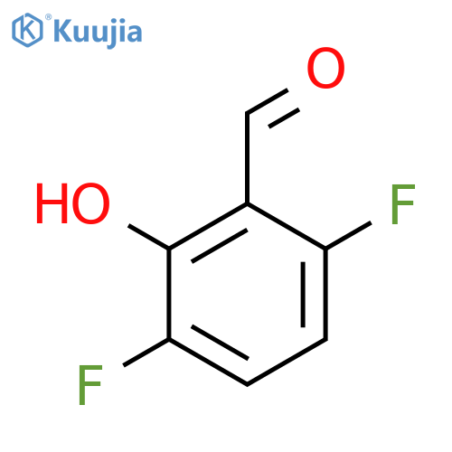 3,6-Difluoro-2-hydroxybenzaldehyde structure