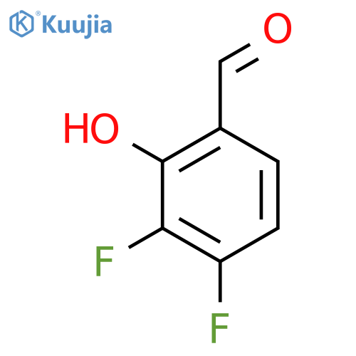 3,4-Difluoro-2-hydroxybenzaldehyde structure