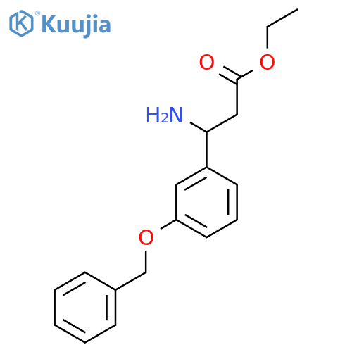 Ethyl 3-amino-3-[3-(benzyloxy)phenyl]propanoate structure