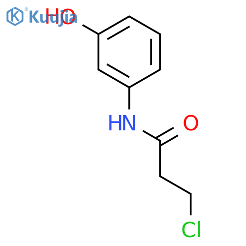 3-Chloro-N-(3-hydroxyphenyl)propanamide structure