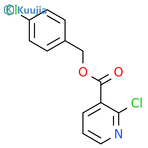 (4-chlorophenyl)methyl 2-chloropyridine-3-carboxylate structure