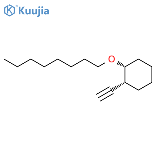 Cyclohexane, 1-ethynyl-2-(octyloxy)-, (1R,2R)-rel- structure