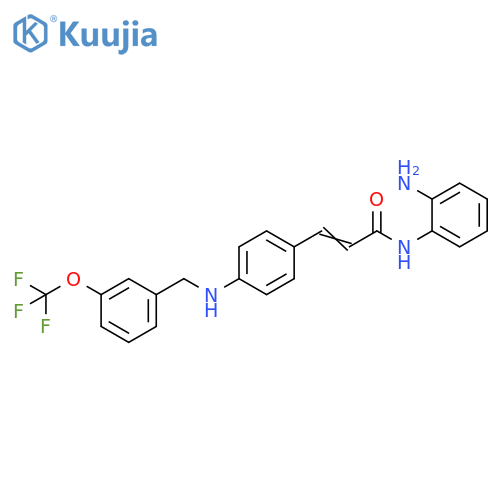 2-Propenamide,N-(2-aminophenyl)-3-[4-[[[3-(trifluoromethoxy)phenyl]methyl]amino]phenyl]- structure