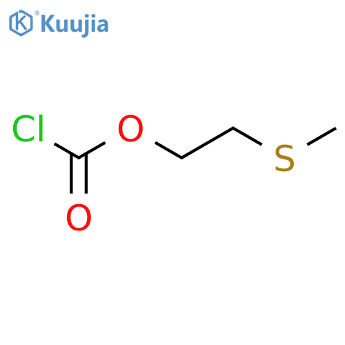2-(Methylsulfanyl)ethyl carbonochloridate structure